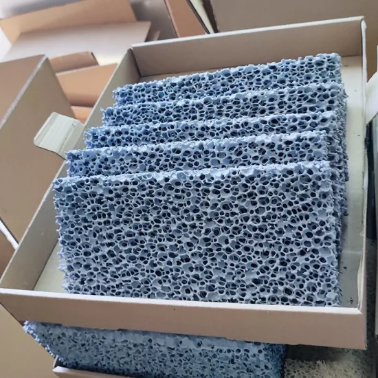 Ceramic Foam Filter High Porosity Silicon Carbide Foundry Casting Ceramic for Molten Metal Gray Ceramic Plates